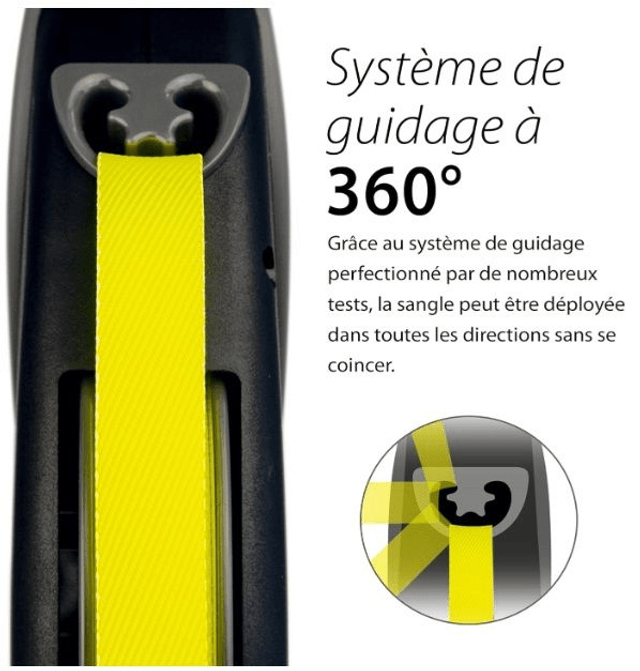 Laisse enrouleur Flexi 10m avec système de freinage